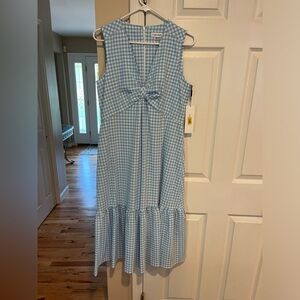 Calvin Klein Seersucker sleeveless dress